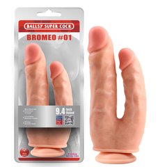 Bromeo # 01 Double Dong Flesh Suction Cup